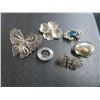 Image 1 : Sterling Silver Antique Brooches - 6