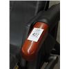 Image 2 : Cherry Trim Black Leather Power Contemporary Recliner