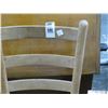 Image 2 : Old Ladderback Chair w/Wooden Wall Cabinet