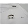 Image 2 : 14K WG Diamond Ring w/3 Round Brilliant Cut Diamonds, Channel Set, 7.2g