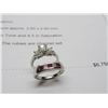 Image 2 : Platinum Diamond & Ruby Bridal Set, Prong & Channel Set, 12.3g