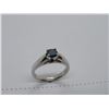 Image 2 : Platinum Diamond Ring, Bluish Green In Colo,r Prong Set, 6.8g