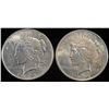 Image 1 : (2) 1922 PEACE DOLLARS AU/BU