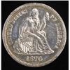 Image 1 : 1870 SEATED LIBERTY DIME CH BU