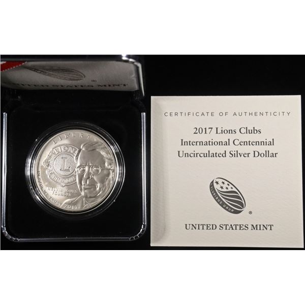 2017 LIONS CLUB INTERNATIONAL UNC SILV $1 COMM SET