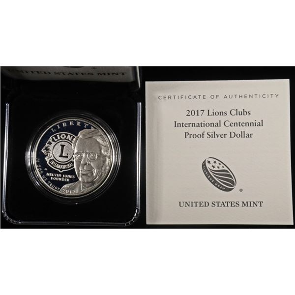 2017 LIONS CLUB INTERNATIONAL PR SILV $1 COMM SET