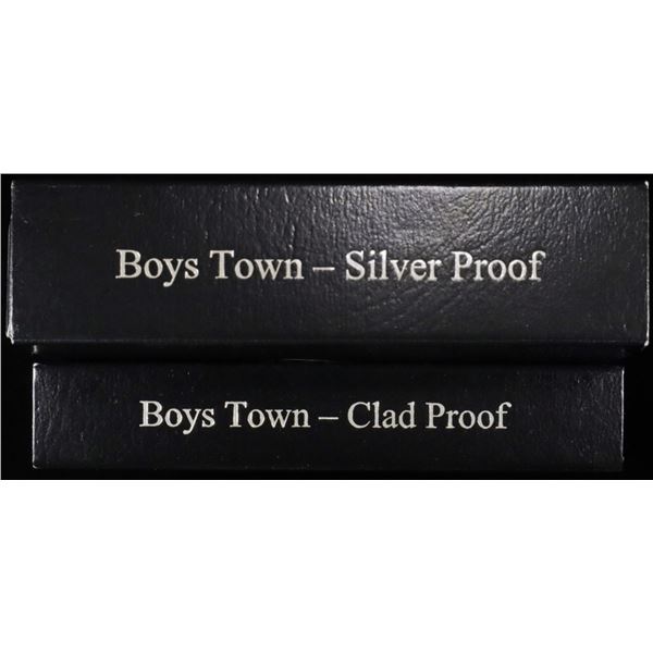 2017 BOYS TOWN SILV $1 & CLAD 50C PROOF COMM SETS