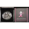 Image 1 : 2018 BREAST CANCER AWARENESS UNC SILV $1 COMM SET