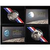 Image 2 : 2019 APOLLO 11 PR & UNC CLAD HALF $1 COMMEM SETS
