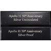 Image 1 : 2019 APOLLO 11 PROOF & UNC SILVER $1 COMMEM SETS
