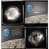 Image 2 : 2019 APOLLO 11 PROOF & UNC SILVER $1 COMMEM SETS