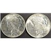 Image 1 : (2) 1922 PEACE DOLLARS BU