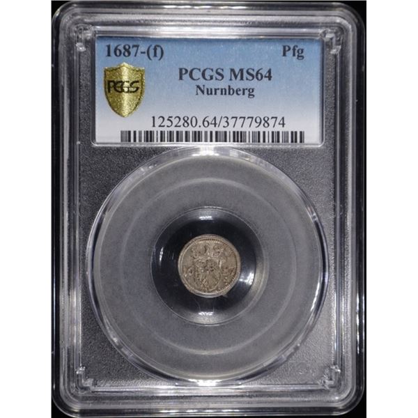 1687-(f) NURNBERG PFG PCGS MS64