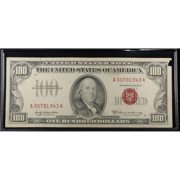1966 $100 RED SEAL NOTE