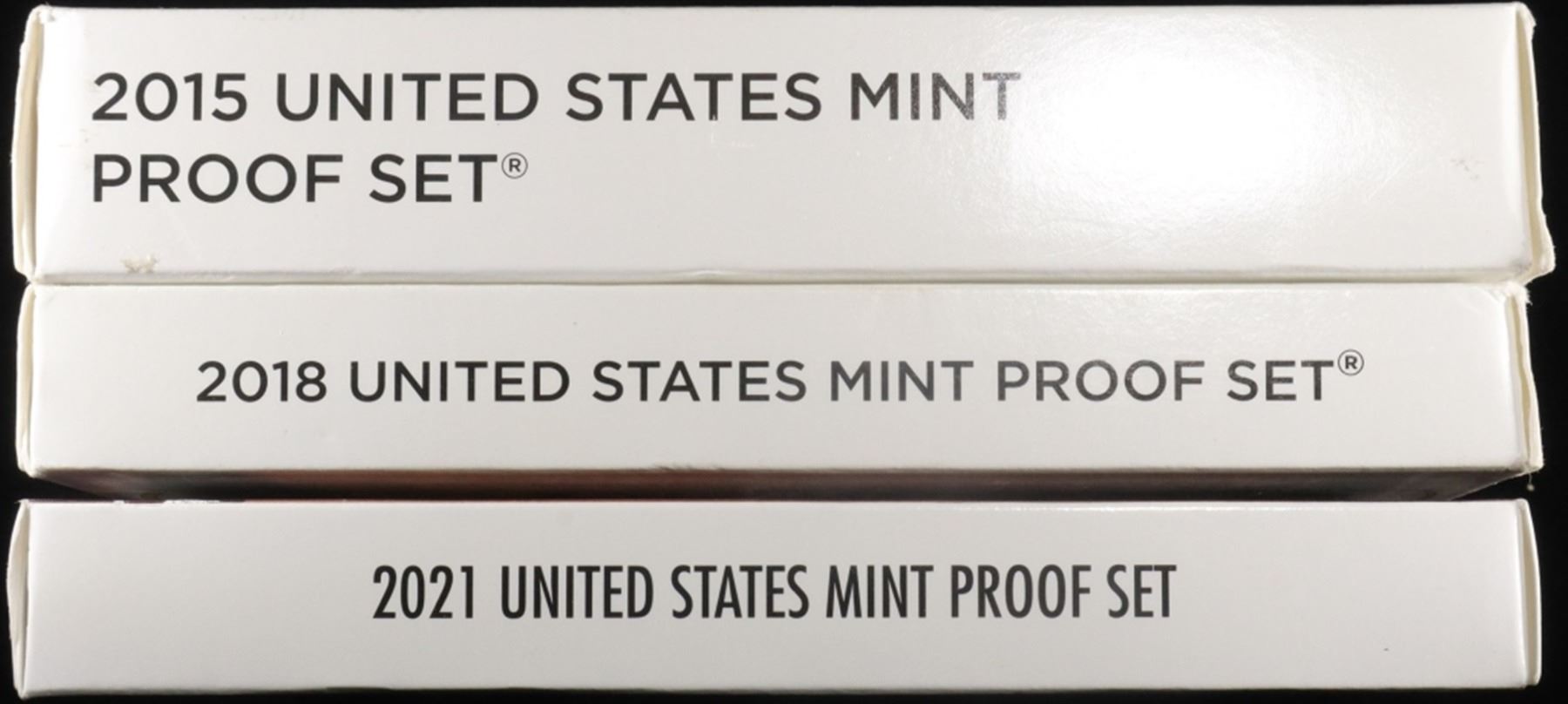 2015, 2018, 2021 US PROOF SETS