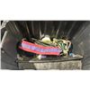 Image 2 : BLACK PLASTIC BIN OF RIGGING CLAMPS / BELTS