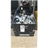 Image 1 : BLACK PLASTIC CRATE OF HEAVY DUTY COMMERCIAL PRODUCTION JUMBO GRIP HEADS