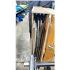 Image 2 : 4 METAL FRAMED COMMERCIAL PRODUCTION ADJUSTABLE LIGHT REFLECTORS IN WOODEN TRANSPORT CASE
