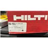 Image 2 : BLACK PLASTIC CRATE OF ASSORTED HILTI & DEWALT ANCHOR BOLTS / HARDWARE