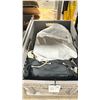 Image 2 : GREY PLASTIC CRATE OF ASSORTED BLACK / WHITE COMMERCIAL PRODUCTION SCREENS
