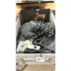 Image 2 : GREY PLASTIC CRATE OF ASSORTED BLACK / WHITE COMMERCIAL PRODUCTION SCREENS
