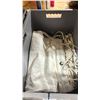Image 2 : GREY PLASTIC CRATE OF 12' X 12' COMMERCIAL PRODUCTION BLEACHED MUSLIN SCREEN