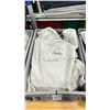 Image 2 : GREY PLASTIC CRATE OF 12' X 30' BLEACHED MUSLIN SCREEN & 20' X 26' BLEACHED MUSLIN SCREEN