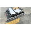 Image 2 : BLACK COMMERCIAL MOBILE CONSTRUCTION SCAFFOLDING UPRIGHTS, WALK BOARDS, WHEELS & CROSS BRACES
