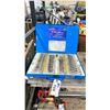 Image 1 : 110 PCS COMMERCIAL INDUSTRIAL TAP & DIE SET SAE / METRIC *INCOMPLETE MISSING 1 PIECE*
