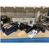 Image 1 : 3 BLACK ALUMINUM COMMERCIAL PRODUCTION CAMERA TILT MOUNTS WITH HARD TRANSPORT CASE