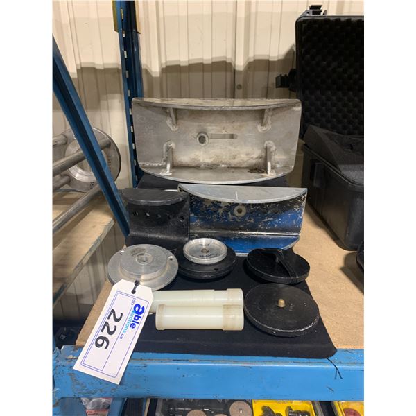ASSORTED CUSTOM COMMERCIAL PRODUCTION TILT MOUNTS & CAMERA MOUNT PARTS