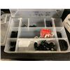 Image 3 : 3 COMMERCIAL PRODUCTION GO PRO PROTECTIVE CASES & 2 PLASTIC SORTERS OF VARIOUS CLIPS, PARTS,
