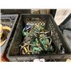 Image 2 : BLACK PLASTIC CRATE OF ASSORTED YATES SAFETY STRAPS / CARABINERS