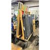 Image 2 : WOODEN PNEUMATIC PRODUCT CART OF ASSORTED SIZED COMMERCIAL PRODUCTION FLAGS