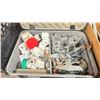 Image 2 : 4 COMMERCIAL KANT TWIST SCREW CLAMPS, BOX OF ASSORTED LENGTH RODS, PIPE CLAMPS, PLASTIC SHIMS &