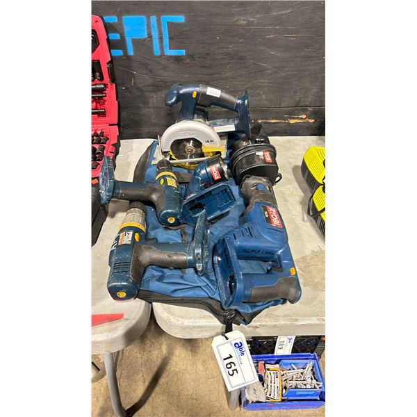 RYOBI R10631 CIRCULAR SAW *NO BATTERY*, RYOBI HP1802M & RYOBI P200 DRILL *NO BATTERIES*,  RYOBI