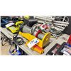 Image 1 : YELLOW INDUSTRIAL ELECTRIC HOIST WITH A 440LB CAPACITY