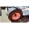 Image 2 : CUSTOM COMMERCIAL PRODUCTION PNEUMATIC TIRE WESTERN DOLLY COMPLETE WITH TOW HANDLE & PUSH BARS