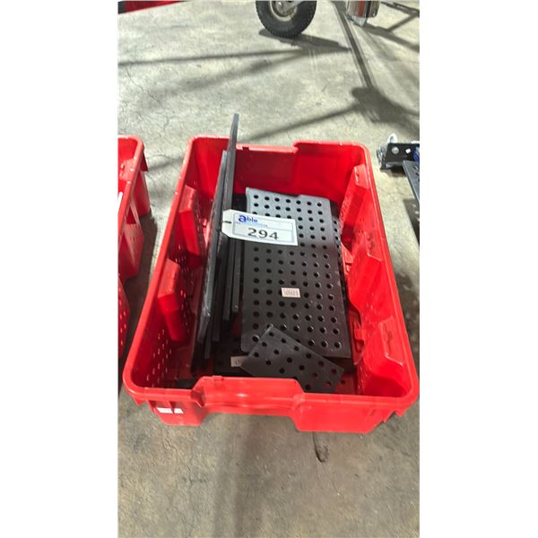 ASSORTED CUSTOM COMMERCIAL PRODUCTION ALUMINUM MOUNTING PLATES