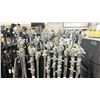 Image 2 : 10 KUPO / AVENGER TALL C-STANDS WITH LONG ARMS IN PNEUMATIC TIRE TRANSPORT CART