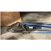 Image 2 : LARGE HEAVY DUTY BOLT CUTTER, LARGE CABLE CRIMP TOOL & BLUE CROW BAR