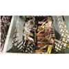 Image 2 : PLASTIC CRATE OF MODERN COMMERCIAL PRODUCTION FRAME CORNERS & PIN HOOKS