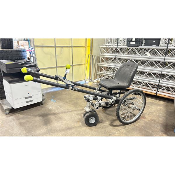 CUSTOM ALUMINUM COMMERCIAL PRODUCTION MULTI ADJUSTABLE PNEUMATIC TIRE CAMERA RICKSHA
