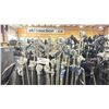 Image 2 : 10 KUPO / AVENGER TALL C-STANDS WITH LONG ARMS IN PNEUMATIC TIRE TRANSPORT CART