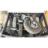 Image 2 : BLACK PLASTIC CRATE OF MOMBO COMBO OFF ROAD WHEELS *PLASTIC CRATE INCLUDED*