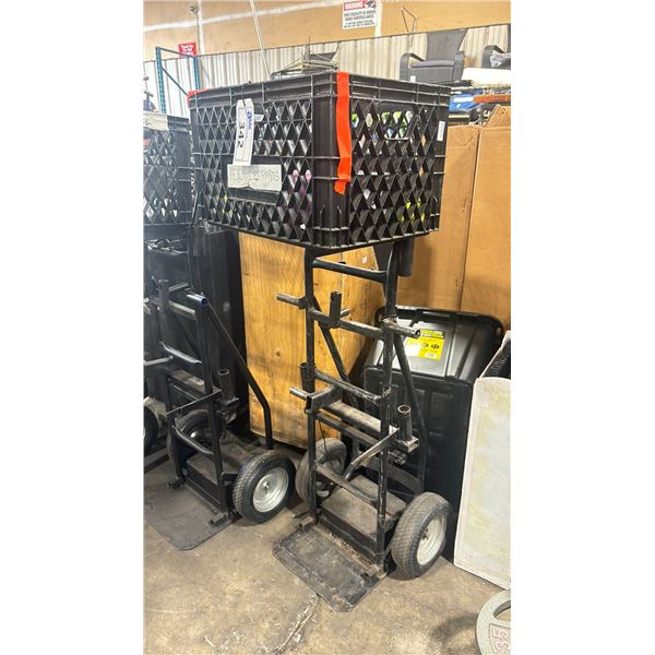 BLACK METAL COMMERCIAL PRODUCTION PNEUMATIC TIRE MULTI CART