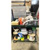 Image 2 : WOODEN MOBILE SOLID TIRE GRIP CART WITH ASSORTED ROPES, BRAIDED CABLES & RIGGING MATERIALS