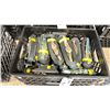Image 2 : PLASTIC CRATE OF 2" HOOK RATCHET STRAPS *CRATE INCLUDED*