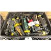 Image 2 : PLASTIC CRATE OF 2" HOOK RATCHET STRAPS *CRATE INCLUDED*