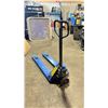 Image 1 : FLEEMAN BLUE 5500 LBS CAPACITY NARROW INDUSTRIAL PALLET JACK